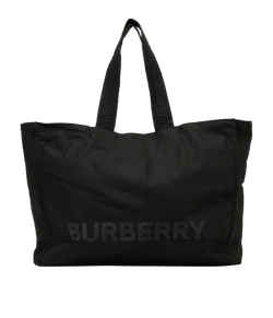 Shopper Tote, Nylon, Black, 3*
